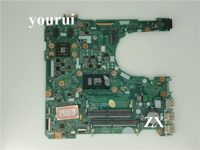 CN 0XT2G4 XT2G4 для DELL Inspiron 15 3567 3467 материнская плата портативного компьютера с SR2UW I3 6006U
