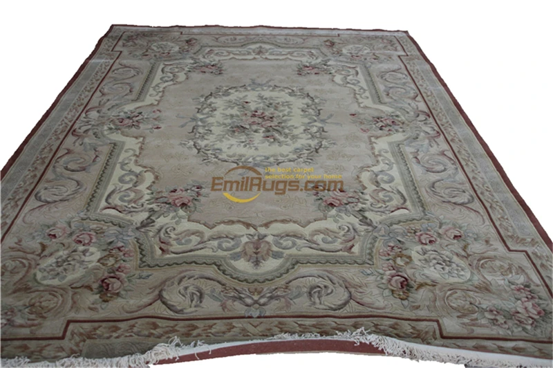 Koop Dik En Pluche Handgeknoopt Savonnerie Neo Classic Design Rug Handgeweven Wollen Tapijten Runner Luxe Tapijt Prachtige Tapijt