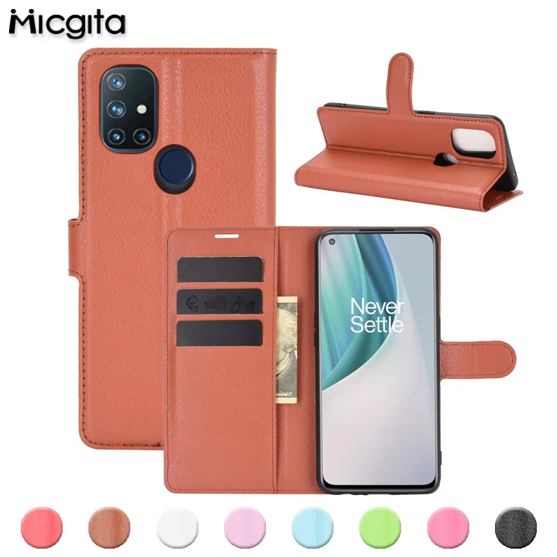 

Leather Case For Oneplus Nord N10 CE 5G N20 N200 Cases Silicon + Book Style Wallet Flip Cover One Plus N100 Case Full Protective