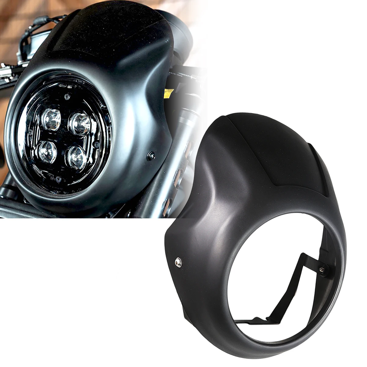Матовая черная фара FARING для HONDA REBEL CMX 300 500 2020 2021 |