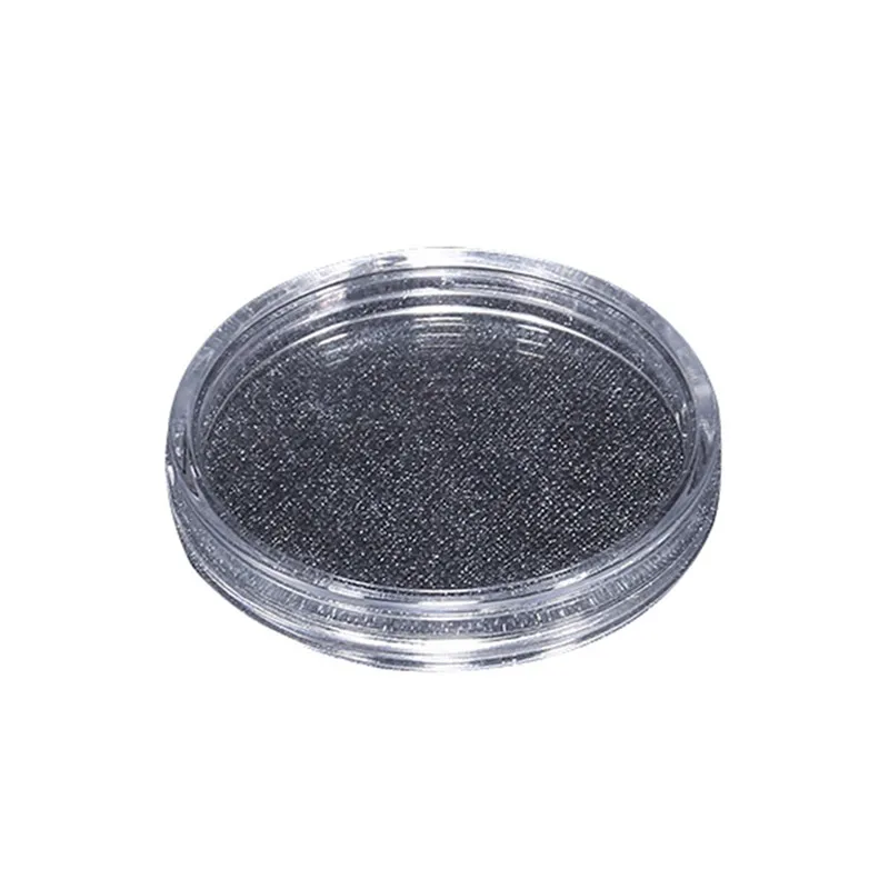 Прозрачная Круглая Пластиковая Коробка для монет и капсул 100 шт. 27 мм держатель