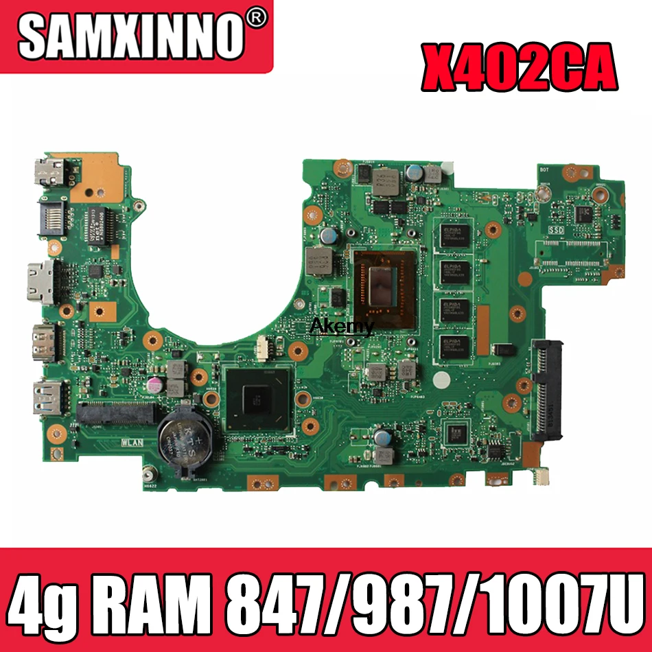 

X402CA X502CA материнская плата для ноутбука For Asus X502C X402C F502C F402C материнская плата для ноутбука с 4 g RAM 847/987/1007U тесты 100% ОК