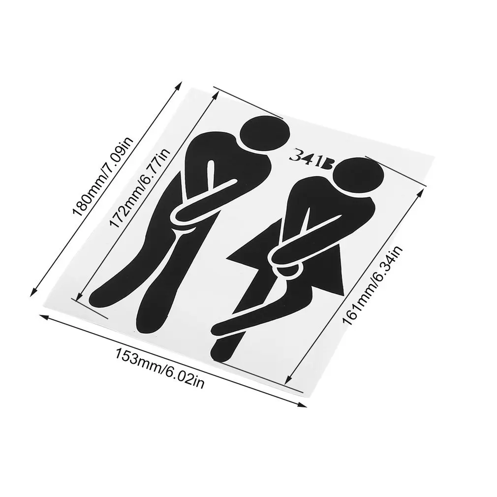 

1Pc Funny Toilet Entrance Sign Decal Vinyl For Shop Office Home Cafe Hotel decor Hot Search