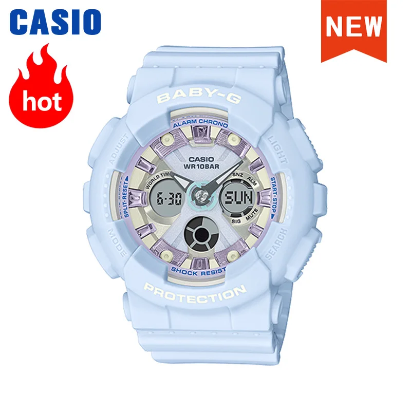 Casio watch baby-g women watches set luxury brand ladies watch 100m Waterproof LED clocks digital Quartz sport watch womenBA-130 enlarge