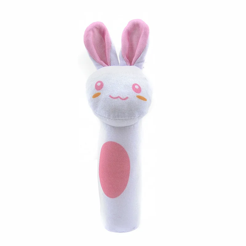 

1pcs White Rabbit Baby Rattle Toys Garden Bug Wrist Rattle and Foot Socks Animal Cute Cartoon Baby Socks Rattle Toys