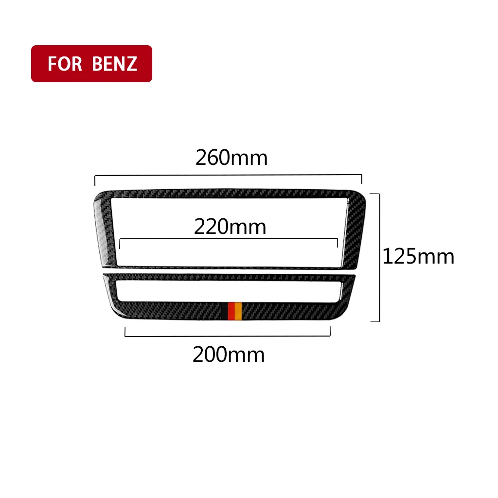 

Carbon Fiber CD Air Conditioning Control Panel Car Stickers Cover For Mercedes A Class B Class CLA/GLA Class