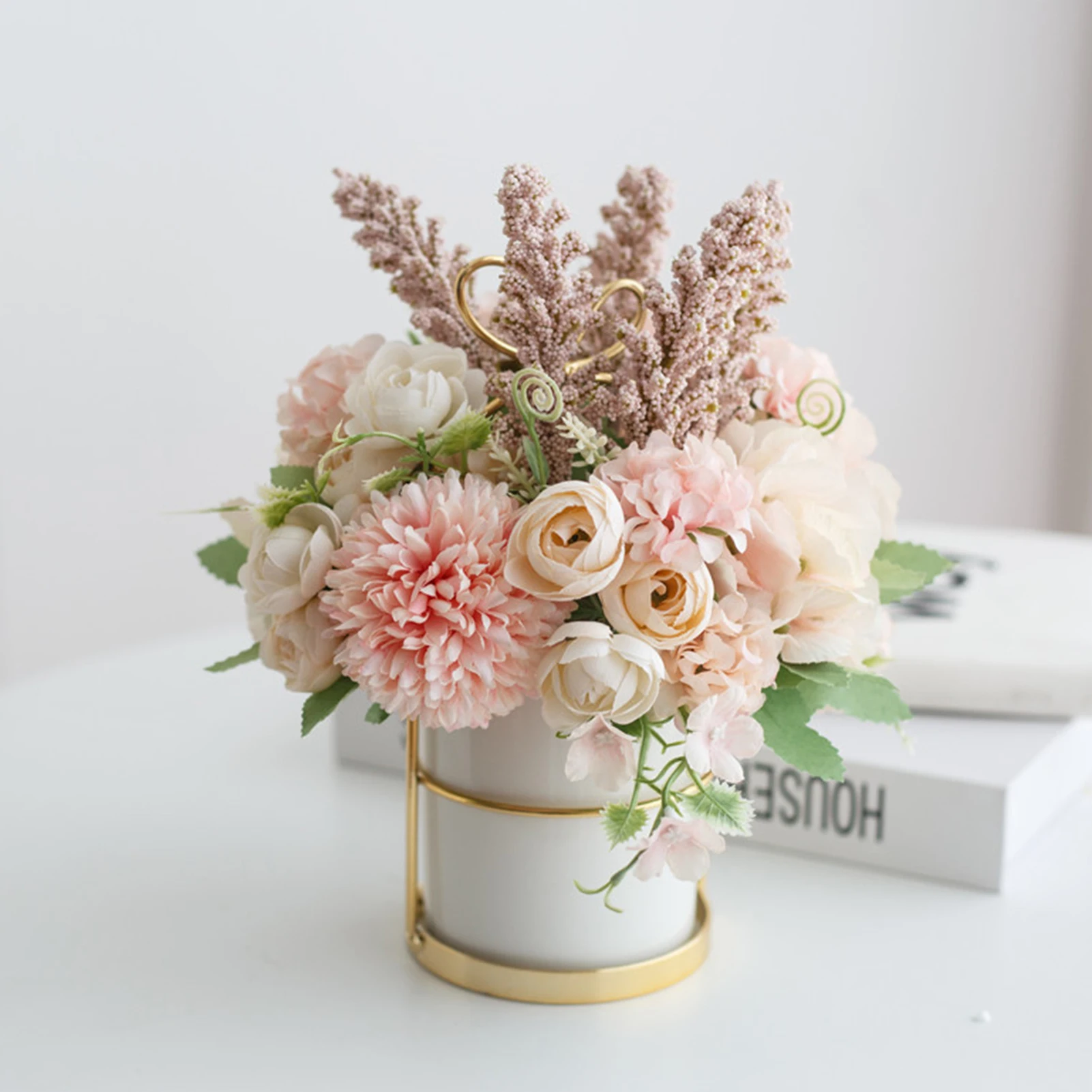 Красивые Искусственные розы украшение из искусственных цветов для бонсай