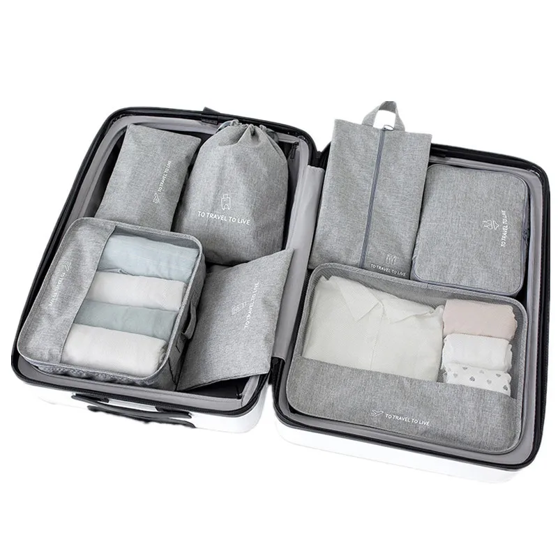 Новые мужские и женские дорожные сумки 7 шт./компл. сумка для хранения в виде