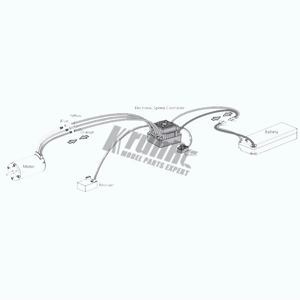 Водонепроницаемый 50A ESC 37017(03307) 107051(03302) 3650 бесщеточный 540 двигатель для 1/10 RC автомобилей автомобиль дистанционного управления HSP HPI 2-3S Lipo
