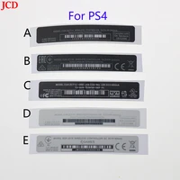 jcd 1 pcs for ps4 controller label housing shell slim black back sticker lable seals made in china