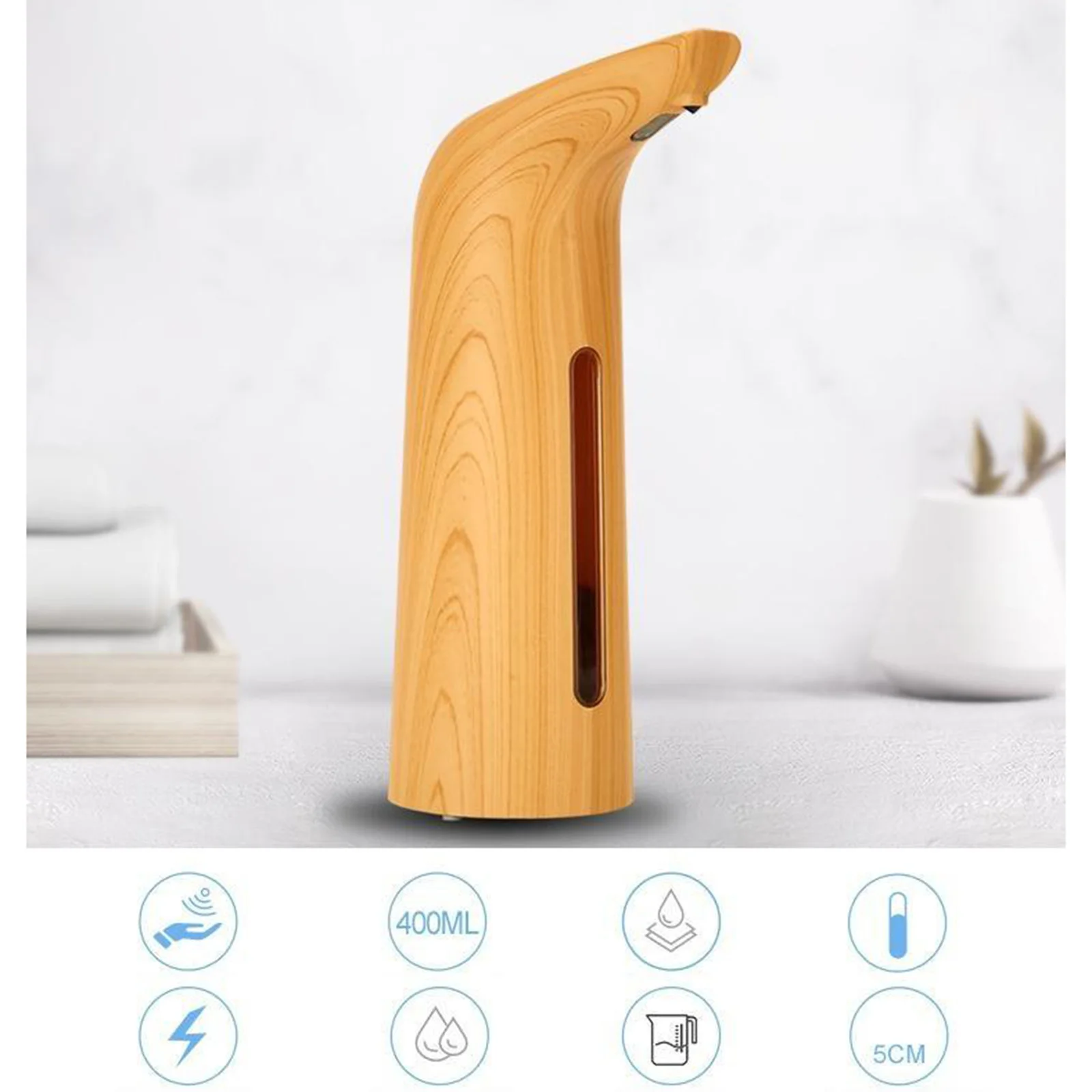 

Battery Operated Automatic Liquid Soap Dispenser 400ml Bathroom Toilet Kitchen