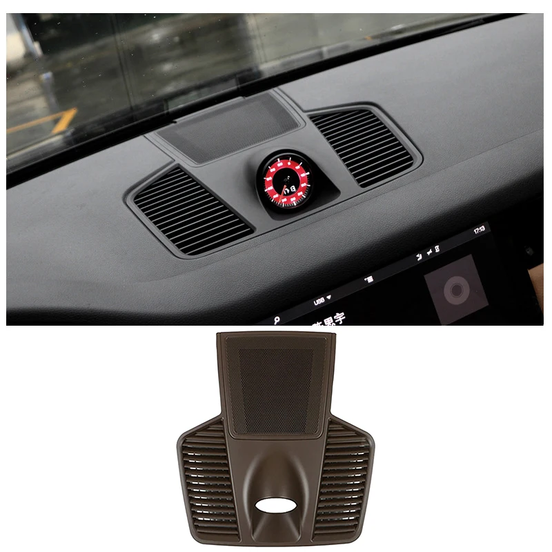 

Car Dashboard Center Clock Stopwatch Compass Cover Panel Kit For-Porsche Cayenne 2018-2020