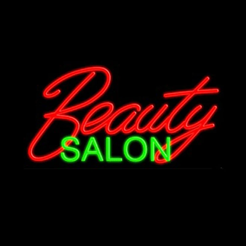 Неоновая вывеска ручной работы для салона красоты магазин реальных стекол