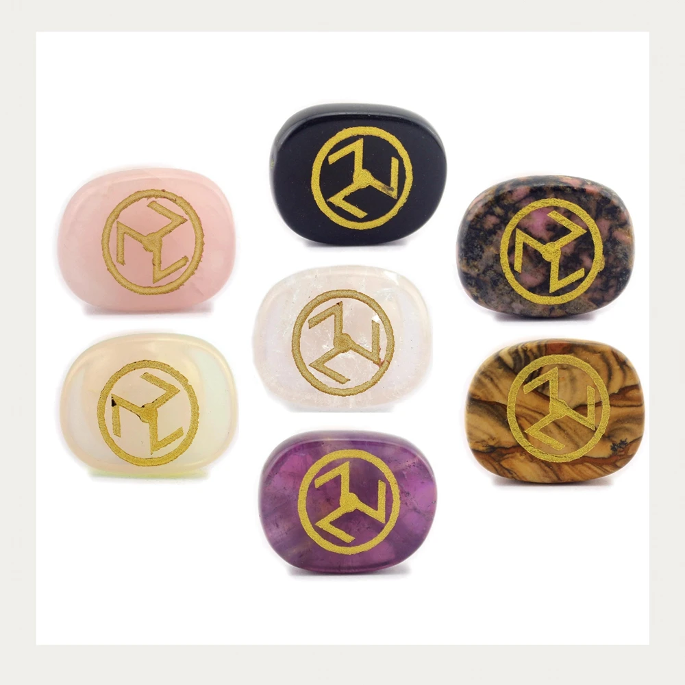 Натуральный кристалл, религиозное верное украшение, гравировка, символ рейки антахараны, рукоделие, рейки, восстанавливающий энергию камень, украшение для дома