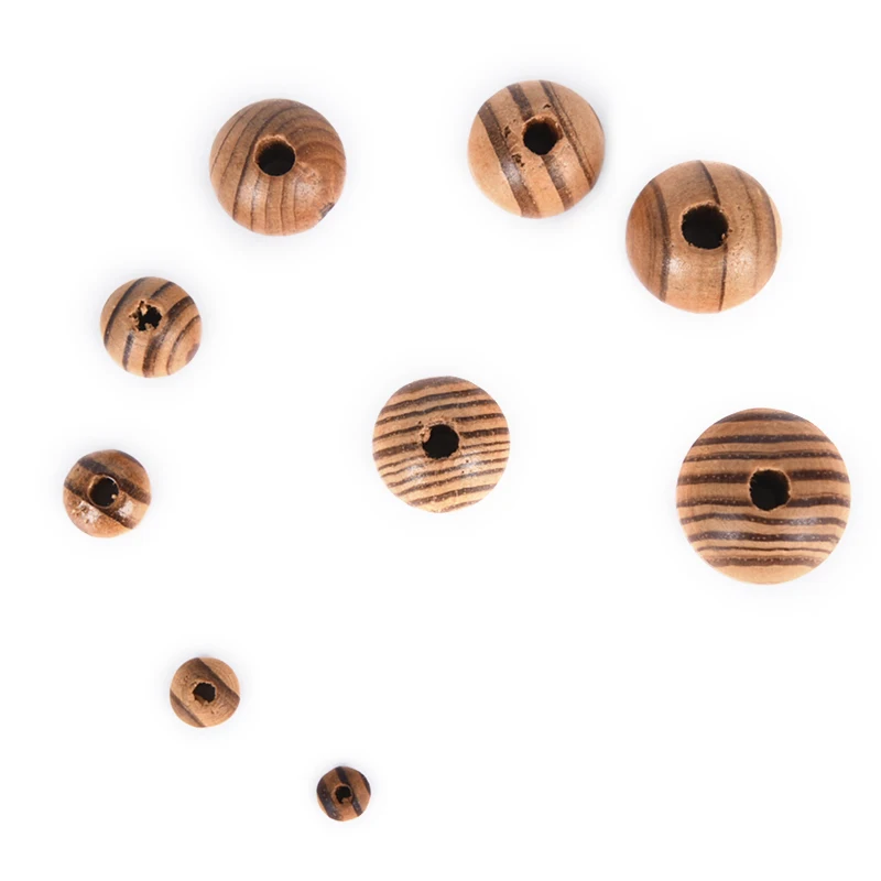 Новинка 50 шт. Бусины Из Натурального Коричневого Дерева россыпью этнический