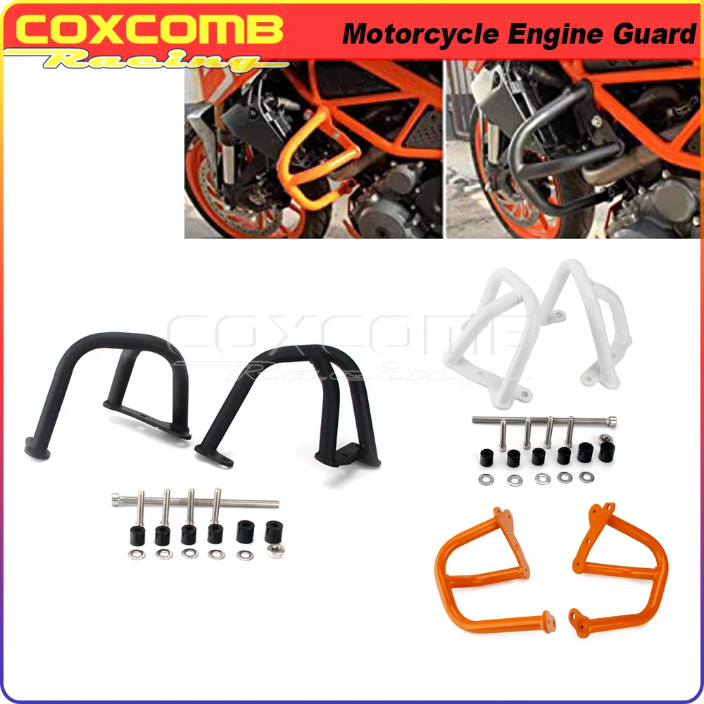 Motorcycle Accessoires Aluminum Engine Bumper Guard Crash Bars Frame Protector Collision For 390 2013-20 250 17-20