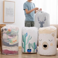 peva large waterproof quilt storage bag moisture proof dust quilt sorting bag clothes luggage moving cylinder bag toy organizer