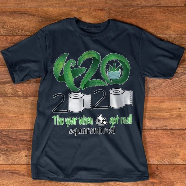 

Классическая футболка 420 Stoner 2020 на карантине