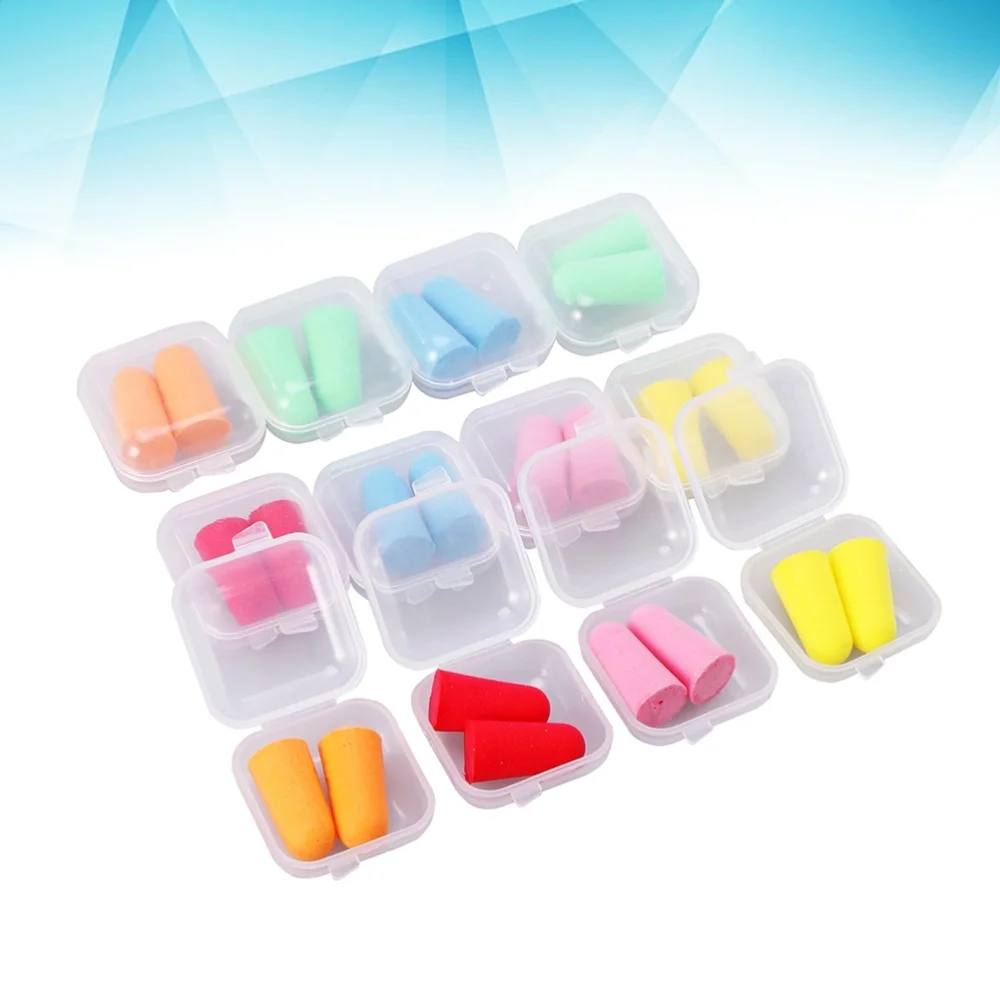 

12 Boxes Anti-Noise Earplugs Quiet Sleeping Ear Plugs Cords Noise Reduction Perfect for Study Sleeping Working Travel Sn