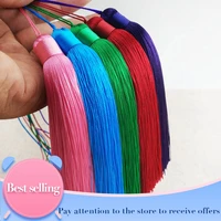 1pcslot 12cm polyester tassels with hanging ring silk sewing bang tassel trim decorative key tassels for pendant home decor