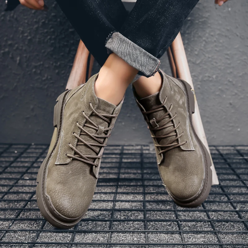 

Зимняя обувь, повседневная обувь для мужчин, мужская повседневная кожаная обувь, дышащая зимняя обувь