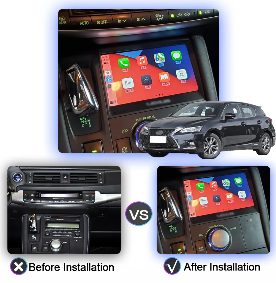 COHO для Lexus CT200 2012-2020 Android 10 GPS-навигация стерео Автомагнитола мультимедийный