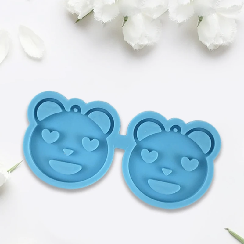 

Super Glossy Bears Earring Mold Silicone Mold Epoxy Resin Jewelry Mold Resin Casting Pendant Mold for Diy