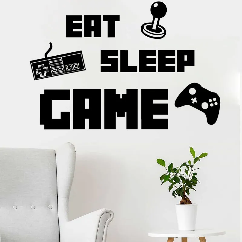 

Креативные игровые настенные наклейки для детской комнаты, украшение для комнаты геймеров, Съемные Виниловые настенные наклейки, экологич...