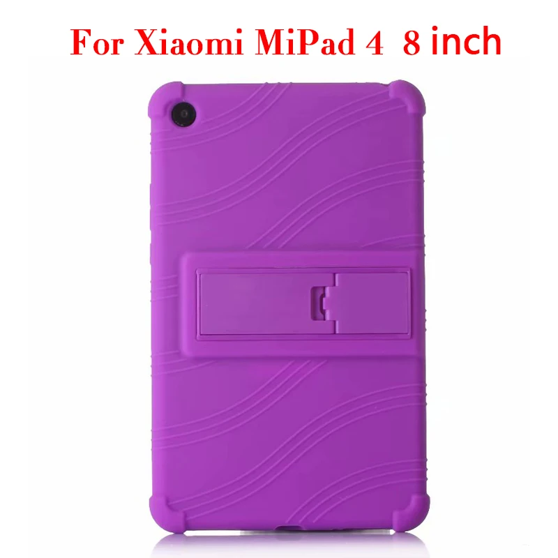 mipad4 8 purple Силиконовый чехол для Xiaomi mi Pad 4 mi Pad4 mi pad 4 8," планшетный ПК Защитный чехол для Xiaomi mi Pad 4 plus mi Pad 4 plus 10,1" - Цвет: mipad4 8 purple