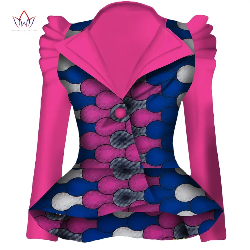 Женский блейзер в стиле Дашики Анкары модный из 100% хлопка с вощеным принтом