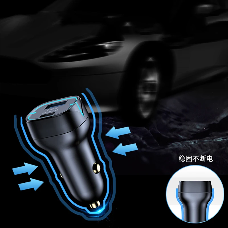 USB C автомобильное зарядное устройство 52 5 Вт автомобильный адаптер с одним 30 PD