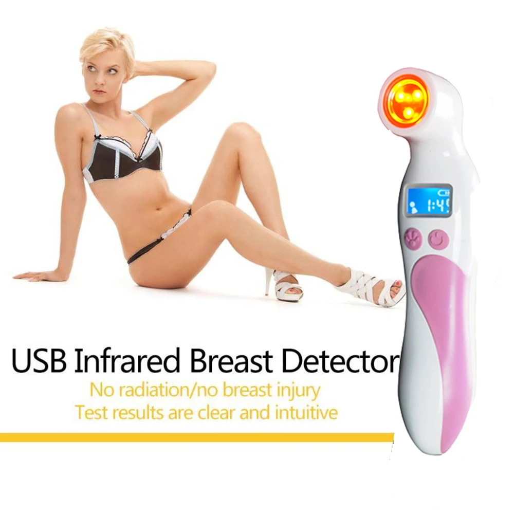 

Female breast self-examination red light detector for mammary gland disease