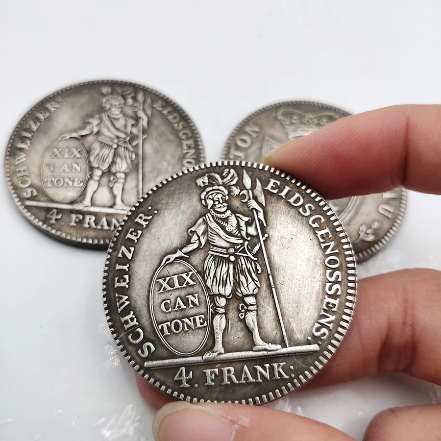 1812 Швейцарский памятная коллекции монет дома Украшения Сувениры настольные