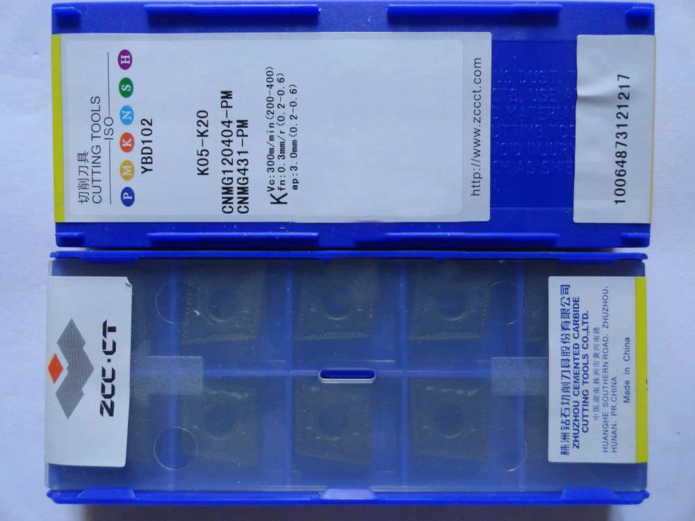 

10pcs zccct carbide insert CNMG120404 -PM YBD102 zcc-ct turning tool lathe cutter CNMG 120404 PM for cast iron cnmg120404-pm
