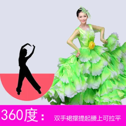 2022 Платье Фламенко танцевальная Цыганская юбка женская модель в Испании большой