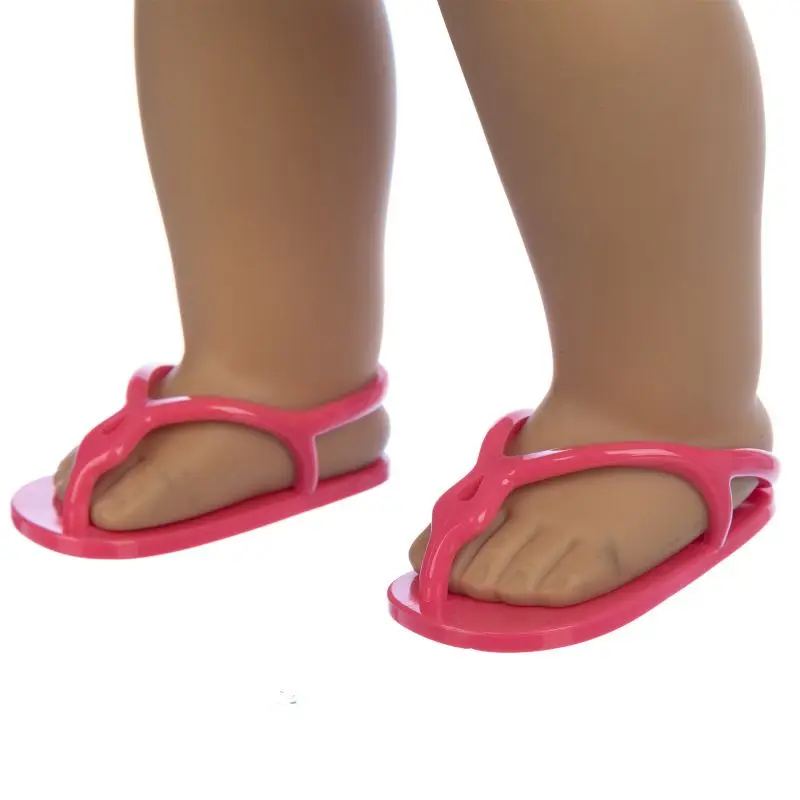 

2021 Color Sandals Shoes Born new Baby Fit 17 inch 43cm Doll Accessories For Baby Gift