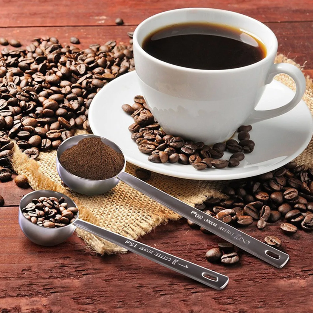 

30ml Long Handle Stainless Steel Milk Coffee Powder Scoop For Household Kitchen Daily Necessities Spoons