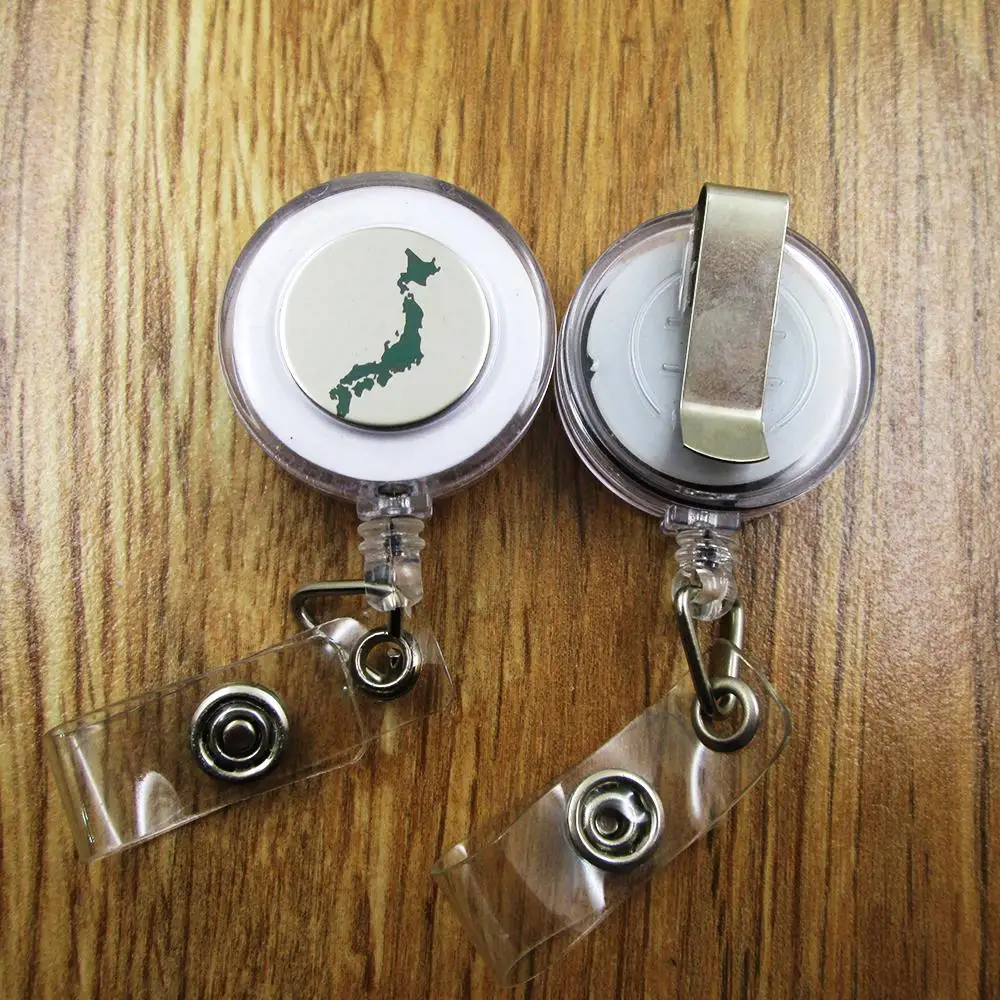 

Japan ID Badge Reel gift for him/her friend family retractable recoil id badge holder work fun