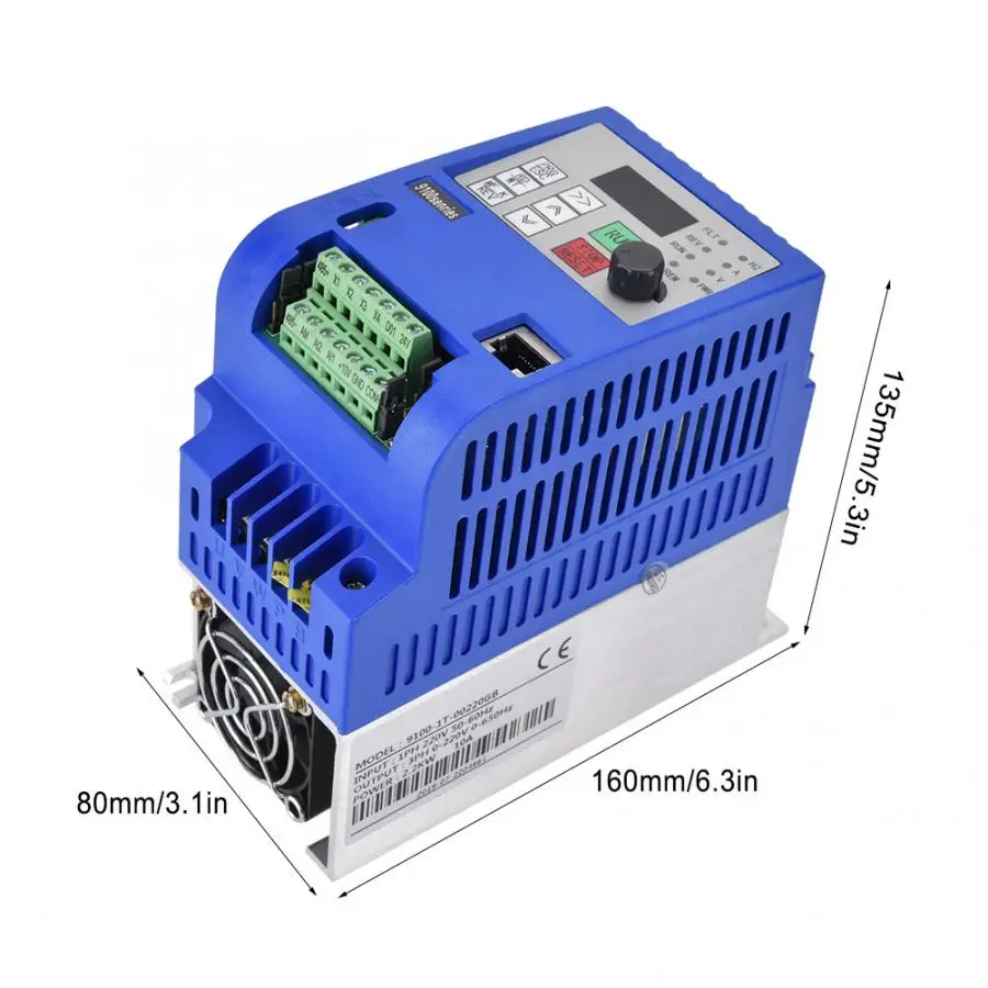 Преобразователь частоты VFD однофазный преобразователь для трехфазного