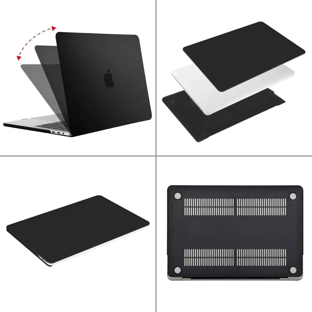Mosiso 2019 2018 Laptop Matte Coque Cover Case for MacBook Air Pro 13 15 16 inch Retina Touch Bar A2141 A1932 +Keyboard | Компьютеры и