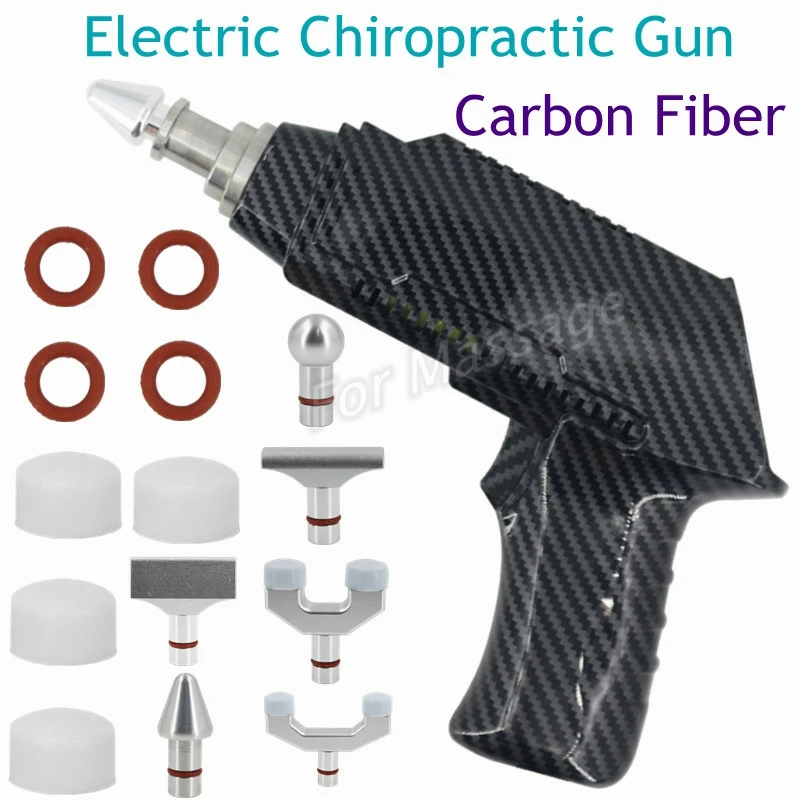 

Electric Chiropractic Tool Carbon Fiber Chiropractic Gun To Correct Cervical Spine Body Massager M600/900/1500