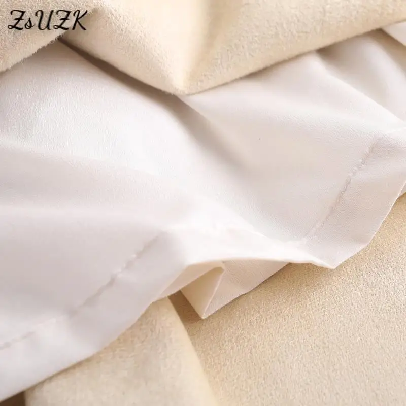 Женская плиссированная юбка-трапеция элегантная офисная модная юбка из