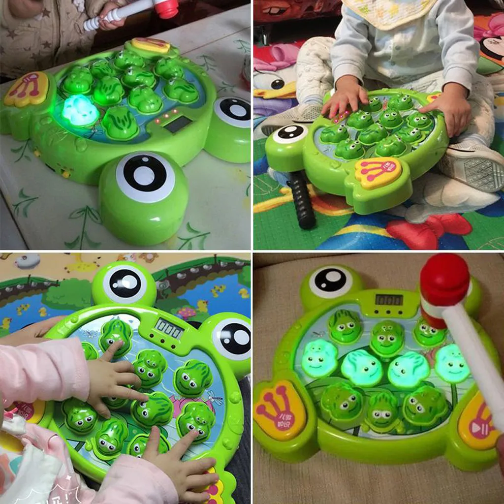 

Interactive Whack A Frogs Game, Learning, Active, Early Developmental Toy Children's Leisure Toys Puzzle Juguete #GM
