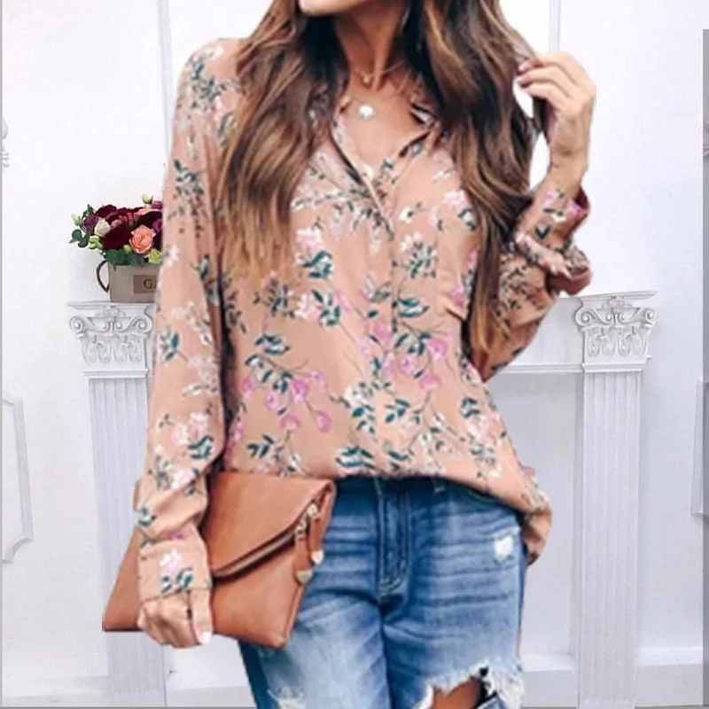 Весна и лето 2020 новая свободная рубашка большого размера с длинным рукавом