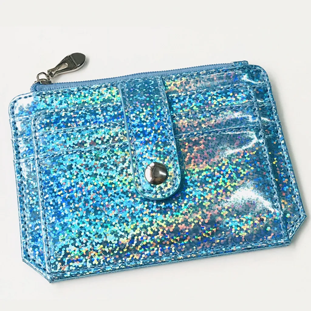 Модный женский многофункциональный портативный кошелек на молнии с пряжкой для