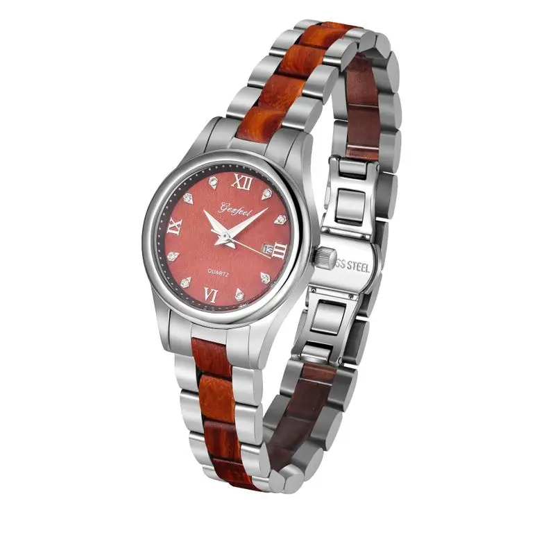 

2020 Limited Fashion Stainless Steel Wooden Watch Factory Direct Sale Female Waterproof Quartz