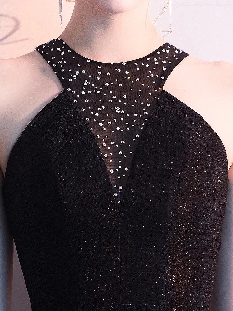 Черные платья для выпускного с накидкой новинка лидер продаж ТРАПЕЦИЕВИДНОЕ