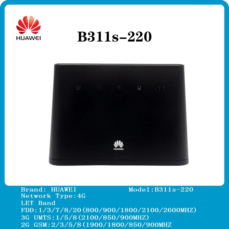 

Новый Разблокированный Мобильный Wi-Fi роутер Huawei B311 B311s-220 3G, 4G, LTE, CPE, PK B310
