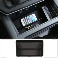 for land rover defender 110 2020 22 abs car styling car center console lower storage armrest box black car interior accessories