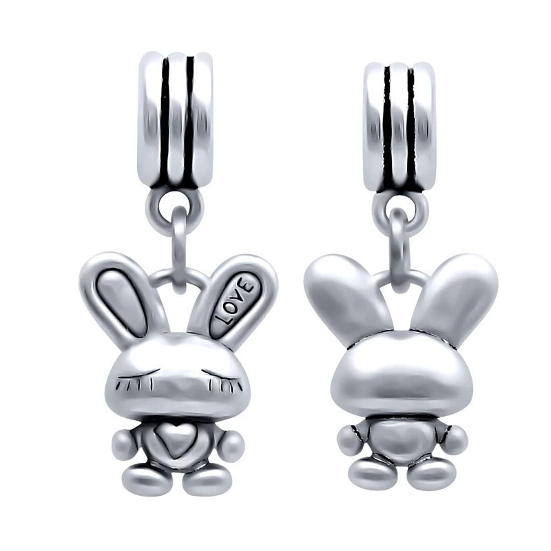 Очаровательные шармы браслеты серебряного цвета с изображением Милого